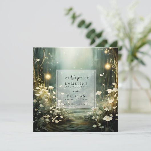 Bezauberter Waldweg von Blume UAWG Save The Date (Stehend Vorderseite)