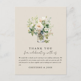 Bezauberter Wasserfarbenwald Bohemisch Danke Postkarte