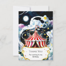 Bezauberter Wasserfarbkreis Geburtstag Dankeskarte