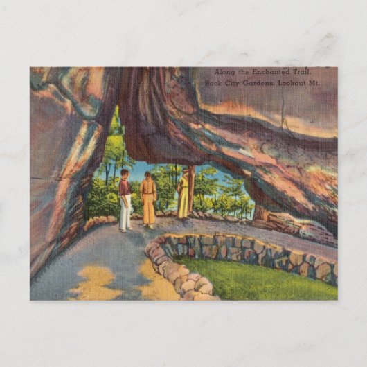 Bezauberter Weg, Rock City Gardens, Aussichtspunkt Postkarte (Vorderseite)
