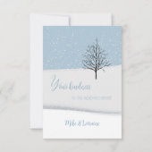 Bezauberter Weihnachtsfeiertag im Wald Dankeschön Dankeskarte (Rückseite)