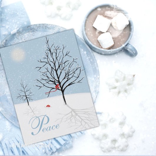 Bezauberter Weihnachtsfeiertag Postkarte