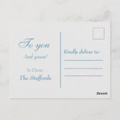 Bezauberter Weihnachtsfeiertag Postkarte (Rückseite)