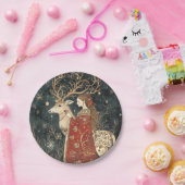 Bezauberter Winter: Der Maiden und der Stag Pappteller (Party)