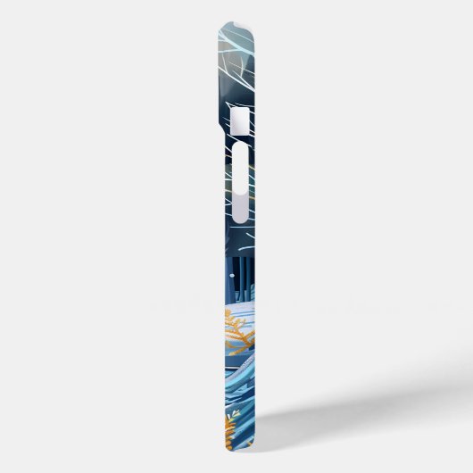 Bezauberter Winter Forest Phone Case (Rückseite / Links)