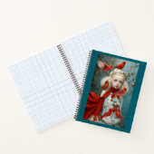 "Bezauberter Winter-Kardinal - Fantasy Spiral Note Notizblock (Innenseite)