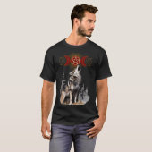 Bezauberter Winter Wolf T-Shirt (Vorne ganz)