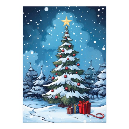 Bezauberter Winterabend Fotodruck (Vorne)