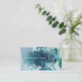 Bezauberter Winterfoliage Blue Visitenkarte (Stehend Vorderseite)