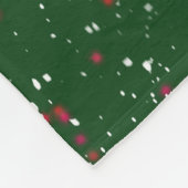 Bezauberter Winterglühen Weihnachtsbaum Fleecedecke (Ecke)