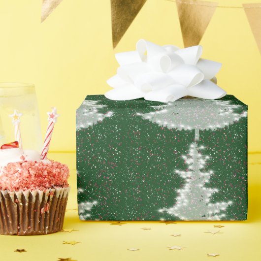 Bezauberter Winterglühen Weihnachtsbaum Geschenkpapier (Geburtstagsparty)