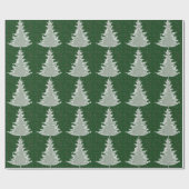 Bezauberter Winterglühen Weihnachtsbaum Geschenkpapier (Flach)