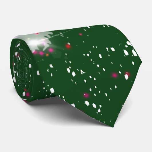 Bezauberter Winterglühen Weihnachtsbaum Krawatte (Gerollt)