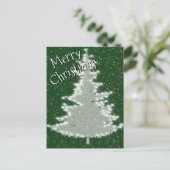 Bezauberter Winterglühen Weihnachtsbaum Postkarte (Stehend Vorderseite)