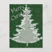 Bezauberter Winterglühen Weihnachtsbaum Postkarte (Vorderseite)