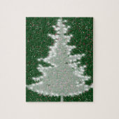 Bezauberter Winterglühen Weihnachtsbaum Puzzle (Vertikal)