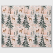 Bezauberter Winterwald Geschenkpapier (Flach)
