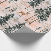 Bezauberter Winterwald Geschenkpapier (Ecke)