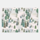 Bezauberter Winterwald Geschenkpapier Set (Vorderseite 3)