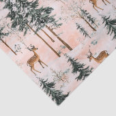 Bezauberter Winterwald Seidenpapier (Detail)