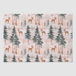 Bezauberter Winterwald Seidenpapier