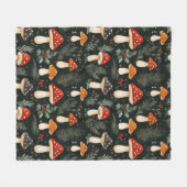 Bezauberter Woodland Urlaub Fleecedecke (Vorderseite (Horizontal))