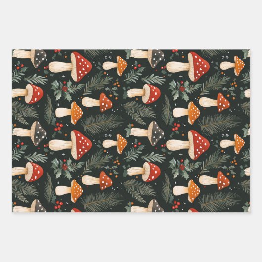 Bezauberter Woodland Urlaub Geschenkpapier Set (Vorderseite 2)