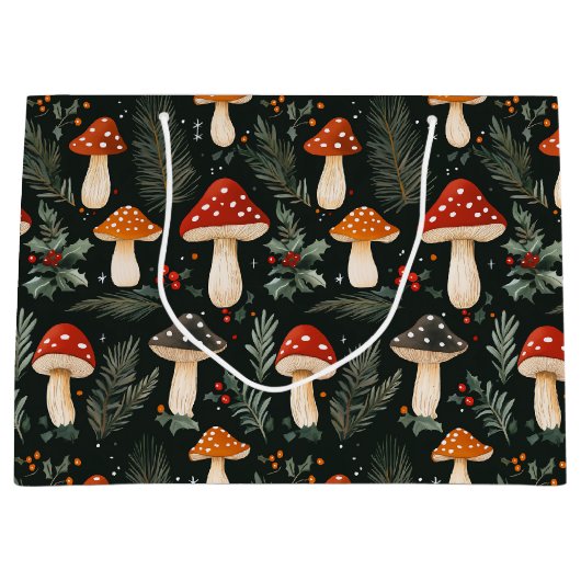 Bezauberter Woodland Urlaub Große Geschenktüte (Vorderseite)