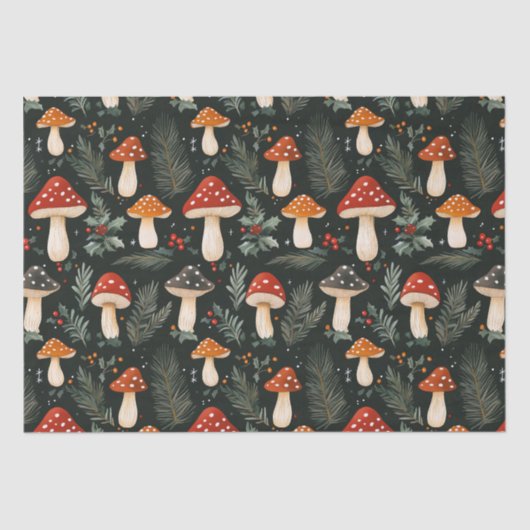 Bezauberter Woodland Urlaub Seidenpapier (Vorderseite)