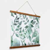 Bezaubertes Evergreen Ballet Botanisch Wandteppich Mit Holzrahmen (Gewinkelt)