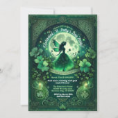 Bezaubertes Fairy Irish St. Patrick's Day Party Einladung (Vorderseite)