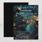 Bezaubertes Forest Led Light Sweet 16 Einladungen (Vorne/Hinten)