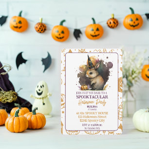 Bezaubertes sonniges Spooktaculäres Halloween-Part Einladung