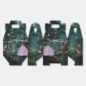 Bezaubertes Waldkleid Lila Lilac Kleid Quinceañera Geschenkschachtel (Ungeklappt)