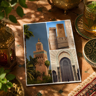 Bezauberung der marokkanischen Medina-Architektur Postkarte