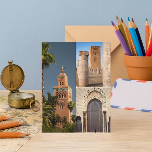 Bezauberung der marokkanischen Medina-Architektur Postkarte