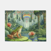 Bezauberung des William Morris Frogs im Wald Fußmatte (Vorderseite)