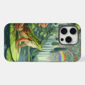 Bezauberung des William Morris Frogs im Wald iPhone Hülle (Rückseite (Horizontal))