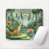Bezauberung des William Morris Frogs im Wald Mousepad (Mit Mouse)