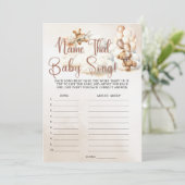 BEZEICHNEN, DASS BABY SONG Baby Shooting Game Nied Einladung (Stehend Vorderseite)