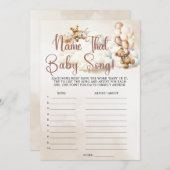 BEZEICHNEN, DASS BABY SONG Baby Shooting Game Nied Einladung (Vorne/Hinten)