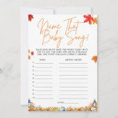 BEZEICHNEN, DASS BABY SONG Baby Shooting Game PUMP Einladung (Vorderseite)