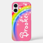 Bezeichnet 6 Buchstaben Regenbogen rot rosa iPhone Case-Mate iPhone Hülle (Rückseite)