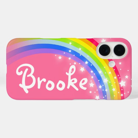 Bezeichnet 6 Buchstaben Regenbogen rot rosa iPhone Case-Mate iPhone Hülle (Rückseite (Horizontal))