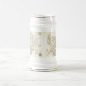 Bezeichnete Karte von Trino Bierglas (Mittel)