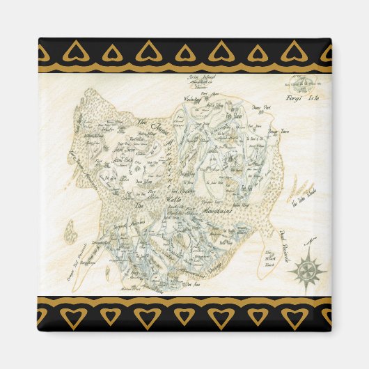 Bezeichnete Karte von Trino Magnet (Vorne)