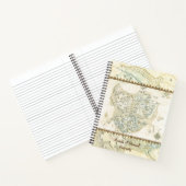 Bezeichnete Karte von Trino Notizblock (Innenseite)