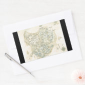 Bezeichnete Karte von Trino Rechteckiger Aufkleber (Umschlag)