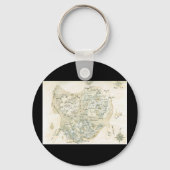 Bezeichnete Karte von Trino Schlüsselanhänger (Vorderseite)