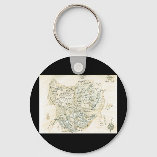 Bezeichnete Karte von Trino Schlüsselanhänger (Vorderseite)